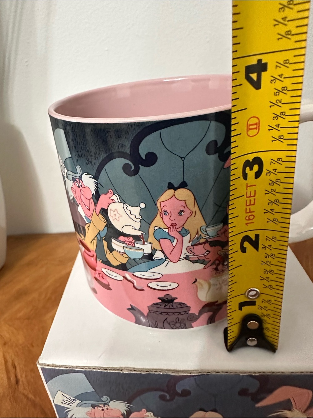 Vintage Disney Alice In Wonderland Coffee Mug Cup SZ 12oz Japan Made NEW IN BOX - Picture 7 of 8